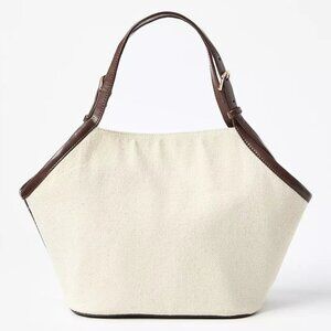 NWOT LOFT CANVAS BUCKLE STRAP BAG